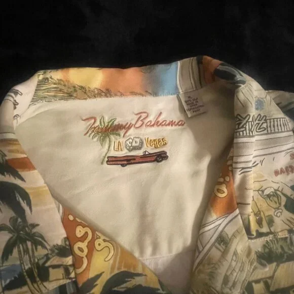 Tommy Bahama Las Vegas Casino Strip Silk Camp Shirt - Picture 2 of 7